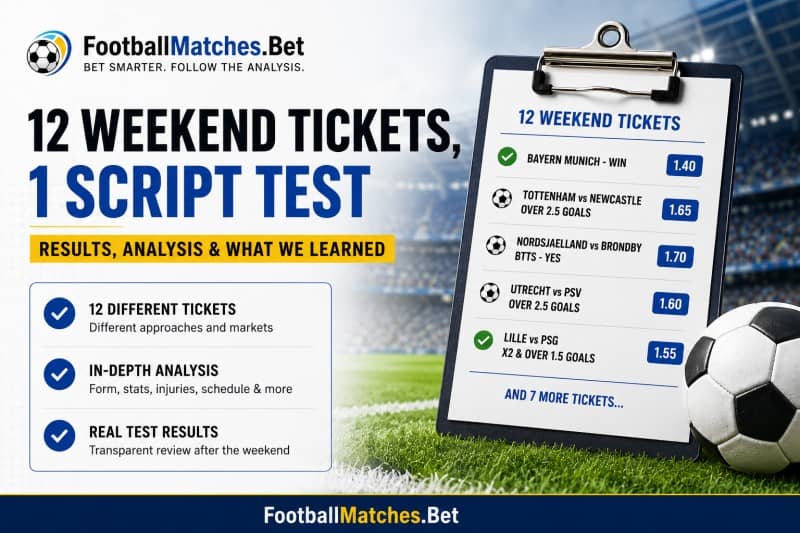 Football Betting Tickets - Analysis of 12 Weekend Accumulators Football Betting Tickets - Analysis of 12 Weekend Accumulators