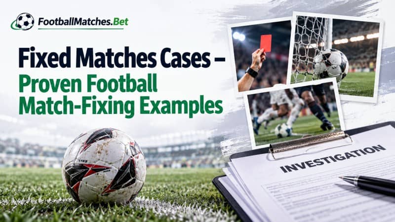 Fixed Matches Cases – Proven Football Match-Fixing Examples Fixed Matches Cases – Proven Football Match-Fixing Examples